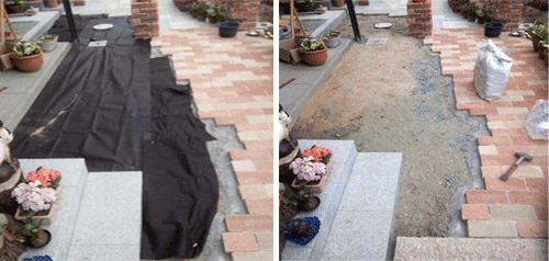 雑草対策・防草シート(山崎造園)