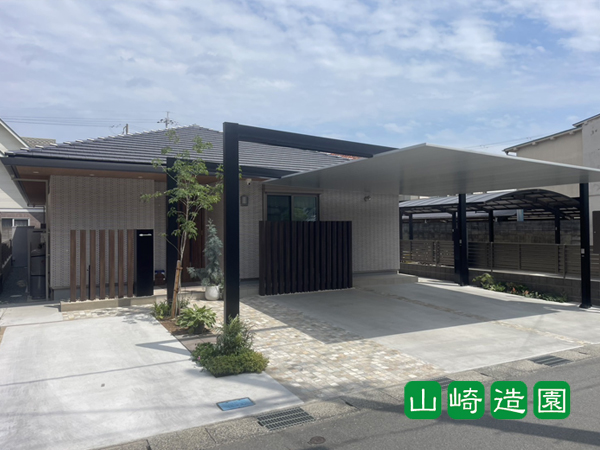 山崎造園(宍粟市) 和風の庭・改修工事・植栽工事・施工例(山崎造園)