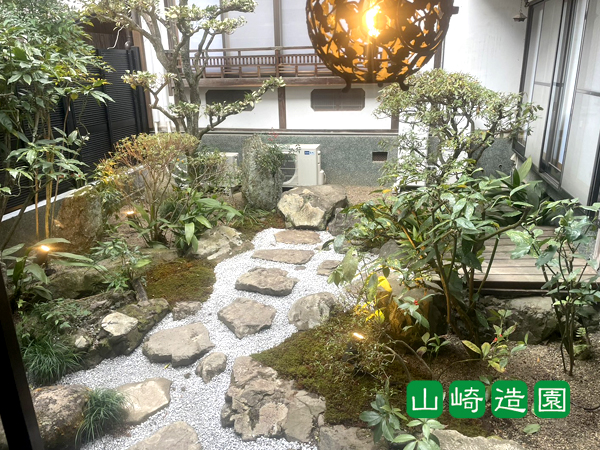 山崎造園(宍粟市) 和風の庭・景石をいかした庭・植栽工事・施工例(山崎造園)